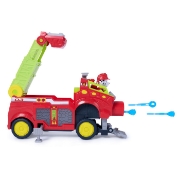 Imagine PATRULA CATELUSILOR FILMUL CU DINOZAURI SET VEHICUL DINO DE POMPIERI CU FIGURINA MARSHALL SI ACCESORII