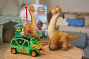 Imagine PATRULA CATELUSILOR FILMUL CU DINOZAURI VEHICUL MEGASAURUS DINO 76CM
