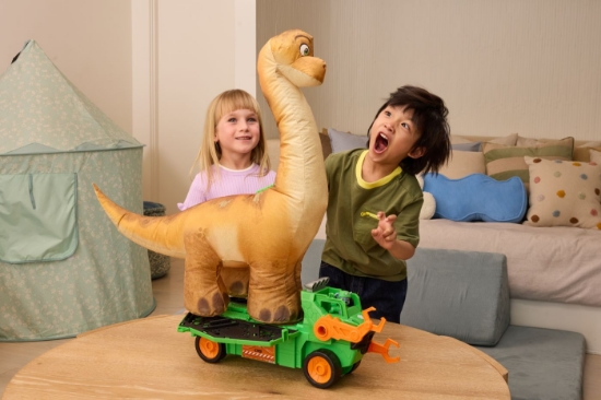 Imagine PATRULA CATELUSILOR FILMUL CU DINOZAURI VEHICUL MEGASAURUS DINO 76CM