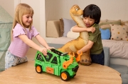 Imagine PATRULA CATELUSILOR FILMUL CU DINOZAURI VEHICUL MEGASAURUS DINO 76CM