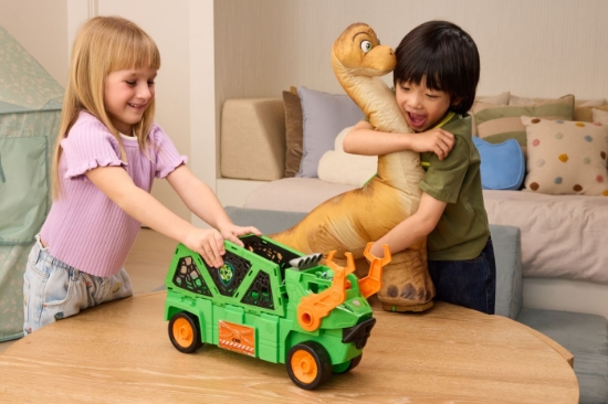 Imagine PATRULA CATELUSILOR FILMUL CU DINOZAURI VEHICUL MEGASAURUS DINO 76CM