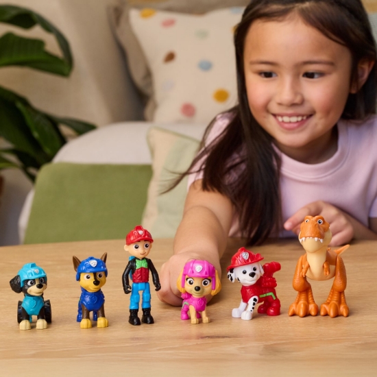 Imagine PATRULA CATELUSILOR FILMUL CU DINOZAURI SET AVENTURA DINO CU FIGURINE SI ACCESORII