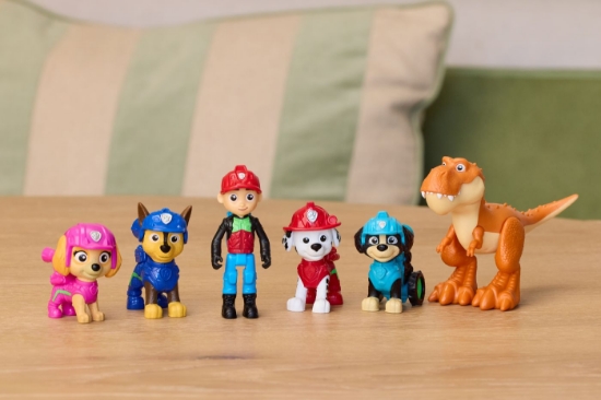 Imagine PATRULA CATELUSILOR FILMUL CU DINOZAURI SET AVENTURA DINO CU FIGURINE SI ACCESORII