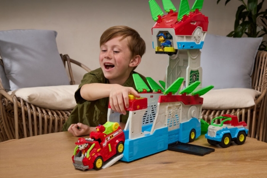 Imagine PATRULA CATELUSILOR FILMUL CU DINOZAURI SET SEDIU MOBIL DINO CU FIGURINA SI ACCESORII