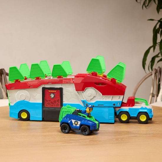 Imagine PATRULA CATELUSILOR FILMUL CU DINOZAURI SET SEDIU MOBIL DINO CU FIGURINA SI ACCESORII