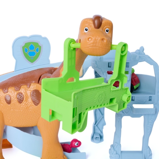 Imagine PATRULA CATELUSILOR FILMUL CU DINOZAURI SET DE JOACA LIFT AND RACE CU FIGURINA