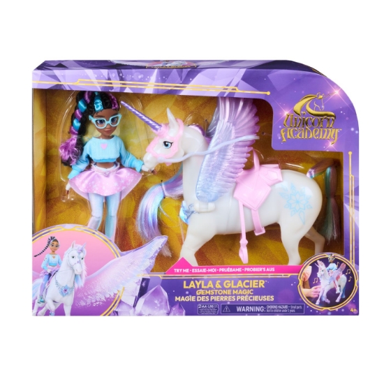 Imagine  UNICORN ACADEMY SET MAGIA PIETRELOR PRETIOASE PAPUSA LAYLA SI UNICORNUL GLACIER