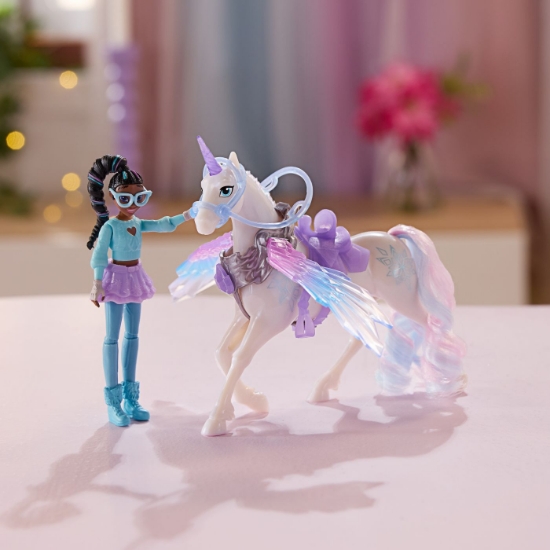 Imagine  UNICORN ACADEMY SET MAGIA ARIPILOR PAPUSA LAYLA SI UNICORNUL GLACIER