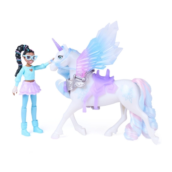 Imagine  UNICORN ACADEMY SET MAGIA ARIPILOR PAPUSA LAYLA SI UNICORNUL GLACIER