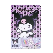 Imagine HAPPI HOBBI KUROMI JURNAL ARTISTIC CU MARKERE NEON 