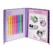 Imagine HAPPI HOBBI KUROMI JURNAL ARTISTIC CU MARKERE NEON 