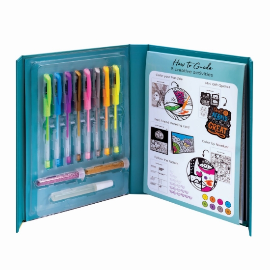 Imagine HAPPI HOBBI JURNAL ARTISTIC CU PIXURI FLUO