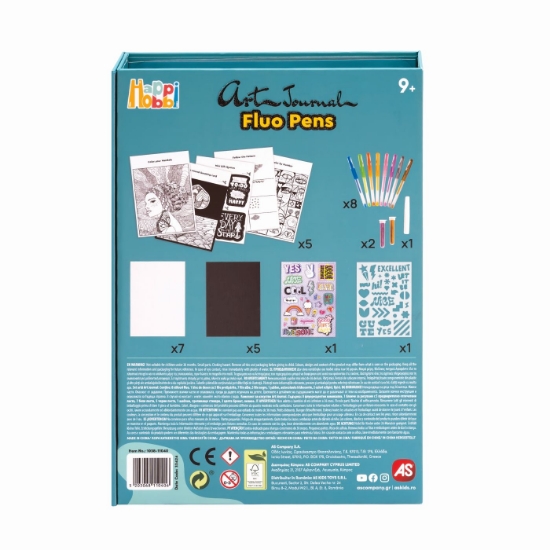 Imagine HAPPI HOBBI JURNAL ARTISTIC CU PIXURI FLUO
