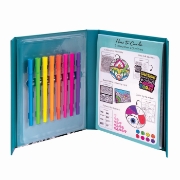 Imagine HAPPI HOBBI JURNAL ARTISTIC CU MARKERE NEON 