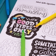 Imagine HAPPI HOBBI JURNAL ARTISTIC CU MARKERE NEON 