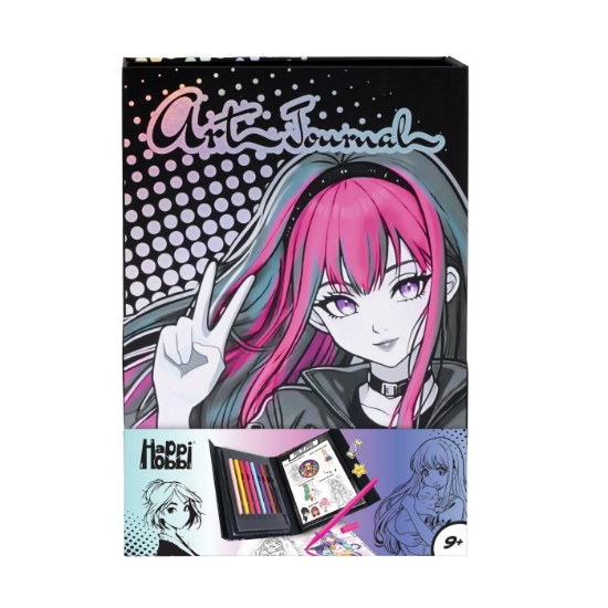 Imagine HAPPI HOBBI JURNAL ARTISTIC CU MARKERE MANGA 