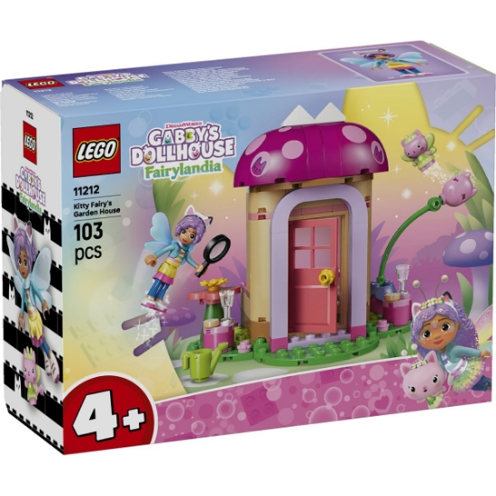 Imagine LEGO GABBYS DOLLHOUSE FAIRYLANDIA CASUTA DIN GRADINA A ZANEI MIAU 11212