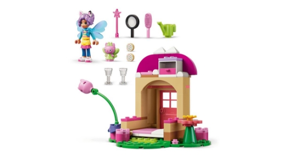 Imagine LEGO GABBYS DOLLHOUSE FAIRYLANDIA CASUTA DIN GRADINA A ZANEI MIAU 11212