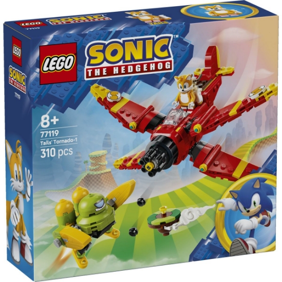 Imagine LEGO SONIC THE HEDGEHOG AVIONUL TORNADO 1 AL LUI TAILS 77119