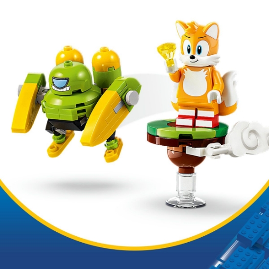 Imagine LEGO SONIC THE HEDGEHOG AVIONUL TORNADO 1 AL LUI TAILS 77119