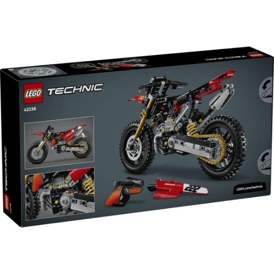 Imagine LEGO TECHNIC MOTOCICLETA DUCATI DESMO 450 MX VERSIUNEA DE UZINA 42238
