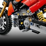 Imagine LEGO TECHNIC MOTOCICLETA DUCATI DESMO 450 MX VERSIUNEA DE UZINA 42238