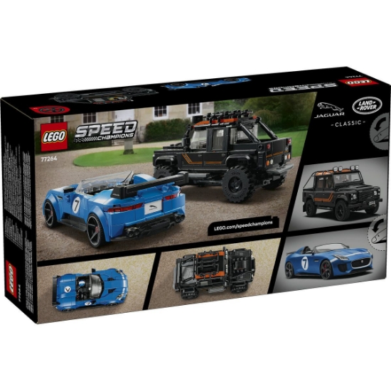 Imagine LEGO SPEED CHAMPIONS JAGUAR PROJECT 7 SI LAND ROVER DEFENDER 77264