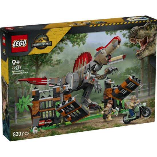 Imagine LEGO JURASSIC WORLD SPINOSAURUS DEZLANTUIT 77982