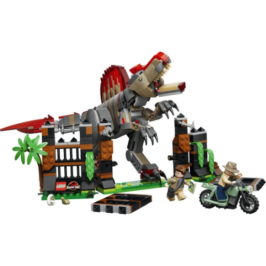 Imagine LEGO JURASSIC WORLD SPINOSAURUS DEZLANTUIT 77982