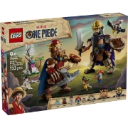 Imagine LEGO ONE PIECE DORRY VS BROGY GIGANTII DIN MICUTA GRADINA 75644