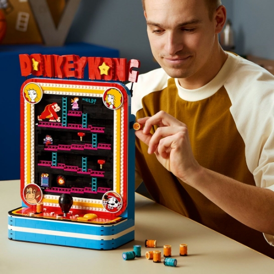 Imagine LEGO SUPER MARIO JOC ARCADE DONKEY KONG 72051
