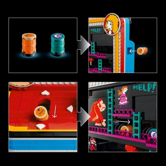 Imagine LEGO SUPER MARIO JOC ARCADE DONKEY KONG 72051