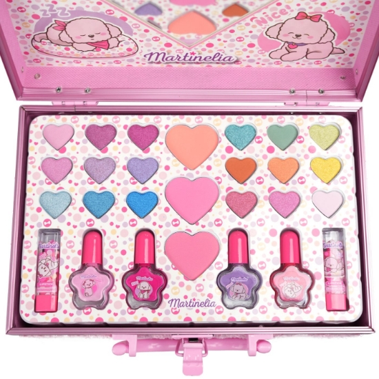 Imagine MARTINELIA PUPPIES FLUFFY SET COMPLET DE MACHIAJ IN CUTIE METALICA