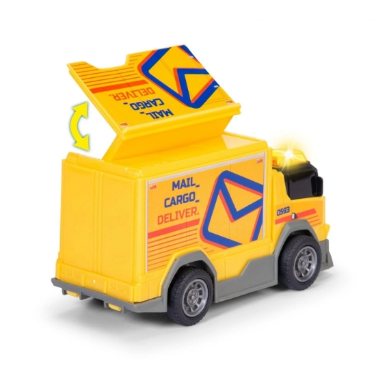 Imagine DICKIE TOYS CAMION DE LIVRARE CU LUMINI SI SUNETE 15CM