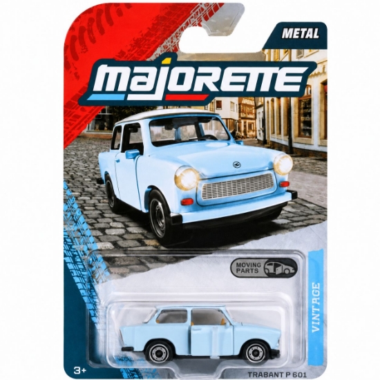 Imagine MAJORETTE VINTAGE PREMIUM MASINUTA METALICA TRABANT P 601 SCARA 1 LA 64