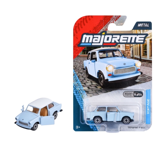 Imagine MAJORETTE VINTAGE PREMIUM MASINUTA METALICA TRABANT P 601 SCARA 1 LA 64