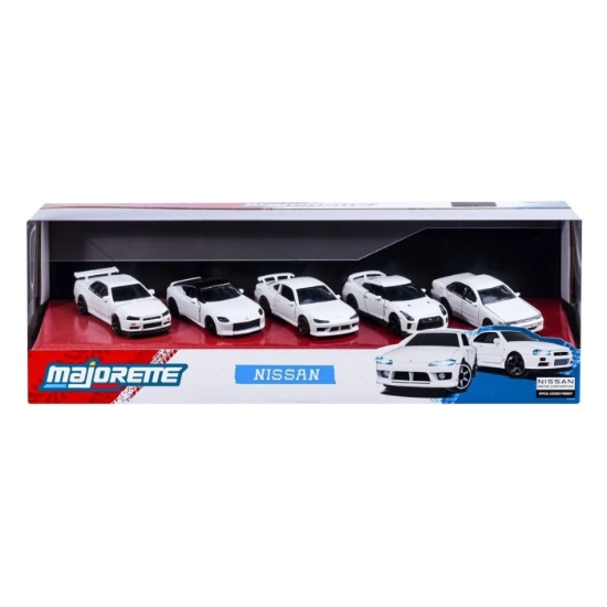 Imagine MAJORETTE SET 5 MASINUTE METALICE NISSAN SCARA 1 LA 64