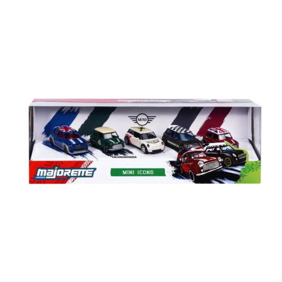 Imagine MAJORETTE SET 5 MASINUTE METALICE MINI ICONS SCARA 1 LA 64