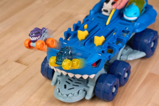 Imagine MONSTER JAM MINI JAMS SET DE JOACA MEGALODON ATACUL CALAMARULUI 
