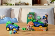 Imagine PATRULA CATELUSILOR FILMUL CU DINOZAURI SET DINO VEHICUL DE POLITIE CU FIGURINA CHASE SI ACCESORII 15CM
