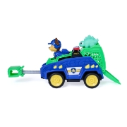 Imagine PATRULA CATELUSILOR FILMUL CU DINOZAURI SET DINO VEHICUL DE POLITIE CU FIGURINA CHASE SI ACCESORII 15CM