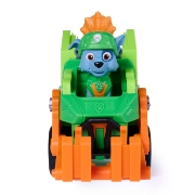 Imagine PATRULA CATELUSILOR FILMUL CU DINOZAURI SET DINO VEHICUL CAMION DE RECICLARE CU FIGURINA ROCKY SI ACCESORII 15CM