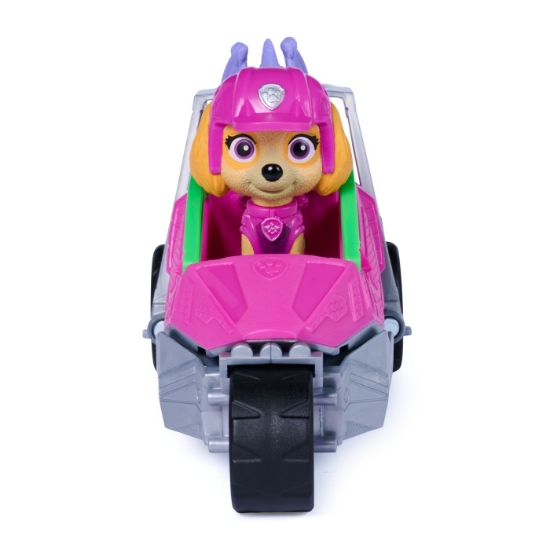 Imagine PATRULA CATELUSILOR FILMUL CU DINOZAURI SET DINO VEHICUL AVION CU FIGURINA SKYE SI ACCESORII 15CM