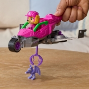 Imagine PATRULA CATELUSILOR FILMUL CU DINOZAURI SET DINO VEHICUL AVION CU FIGURINA SKYE SI ACCESORII 15CM