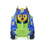 Imagine PATRULA CATELUSILOR FILMUL CU DINOZAURI PUP SQUAD RACERS VEHICUL CU FIGURINA CHASE 6.5CM