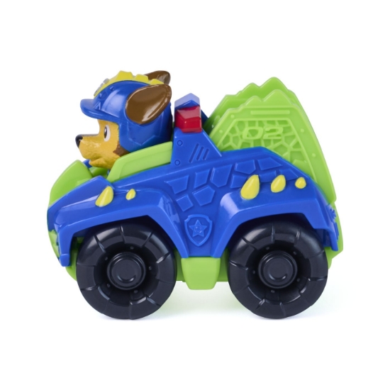 Imagine PATRULA CATELUSILOR FILMUL CU DINOZAURI PUP SQUAD RACERS VEHICUL CU FIGURINA CHASE 6.5CM