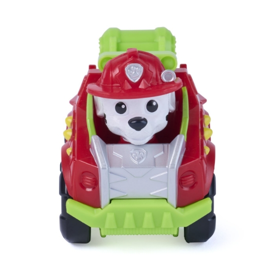Imagine PATRULA CATELUSILOR FILMUL CU DINOZAURI PUP SQUAD RACERS VEHICUL CU FIGURINA MARSHALL 6.5CM