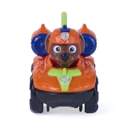 Imagine PATRULA CATELUSILOR FILMUL CU DINOZAURI PUP SQUAD RACERS VEHICUL CU FIGURINA ZUMA 6.5CM
