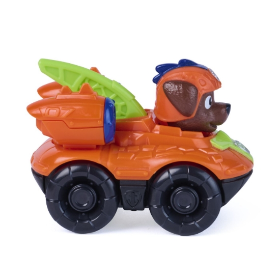 Imagine PATRULA CATELUSILOR FILMUL CU DINOZAURI PUP SQUAD RACERS VEHICUL CU FIGURINA ZUMA 6.5CM