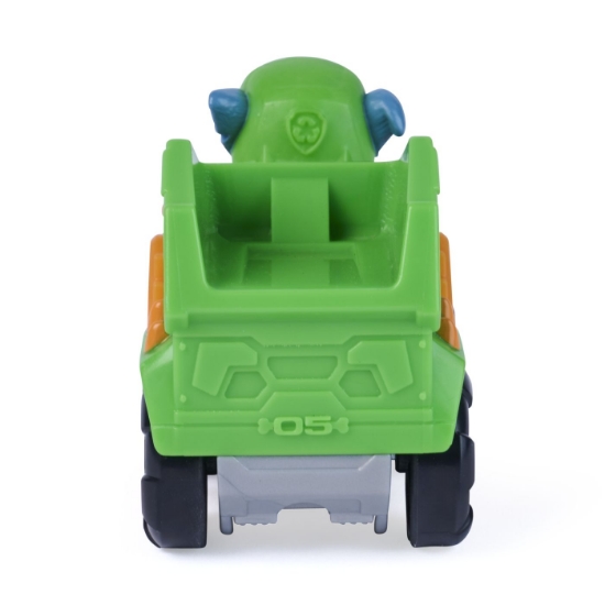 Imagine PATRULA CATELUSILOR FILMUL CU DINOZAURI PUP SQUAD RACERS VEHICUL CU FIGURINA ROCKY 6.5CM